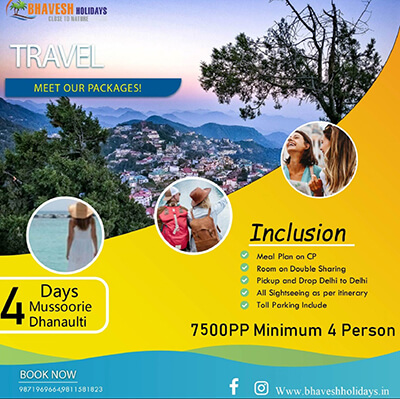 4D Mussoorie Dhanaulti Exotic Trip