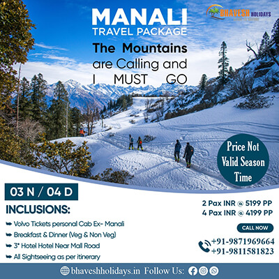 4D Manali Tour Package By Volvo